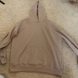 Hollister Tan Fleece Hoodie women’s size medium